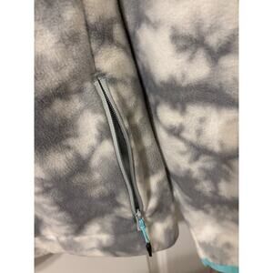 NWOT Chubbies Sz medium gray and white tie dye quarter zip fleece